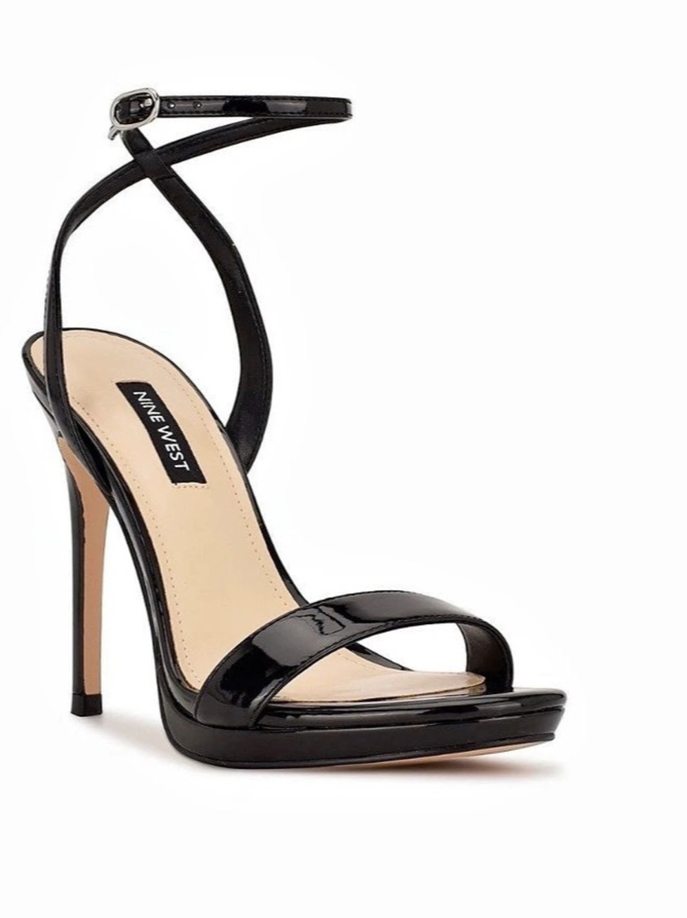Nine West Tates Platform Sandal Black Heels